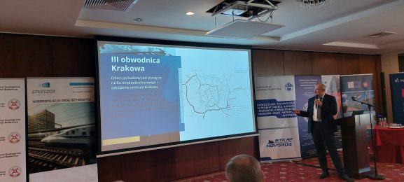 Prezentacja planów kontynuacji Trasy Łagiewnickiej na V Ogólnopolskiej Konferencji Naukowo-Technicznej
