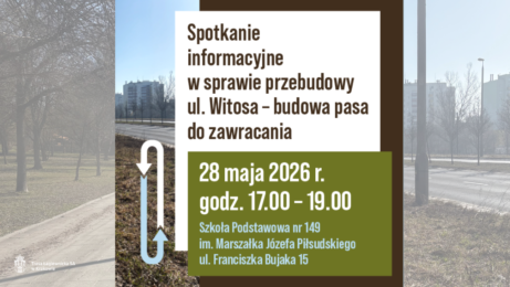 Spotkanie informacyjne dotyczące przebudowy ul. Witosa (Dzielnica XI)
