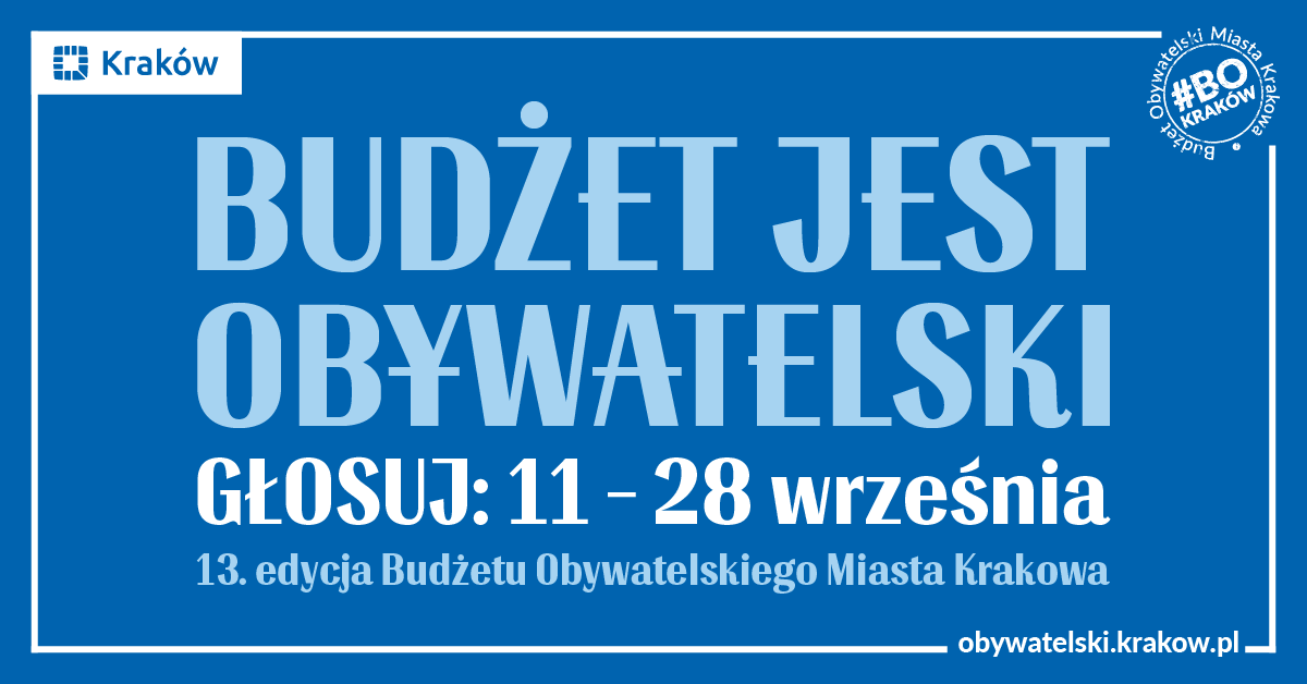 Zagłosuj w Budżecie Obywatelskim Krakowa!